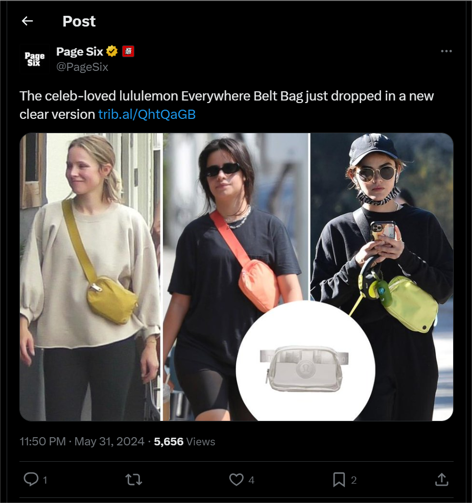 Lululemon Everywhere Belt Bag